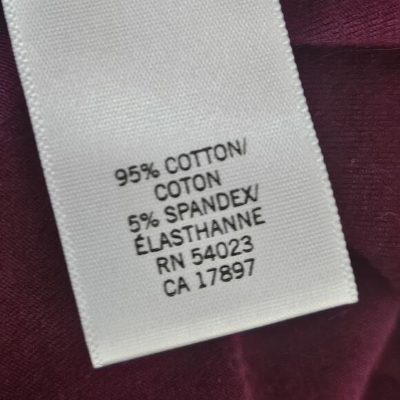 Banana Republic Purple Cotton Blend Tee Size Medium - Picture 4 of 4